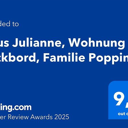 Haus Julianne, Wohnung Backbord, Familie Poppinga Norderney Eksteriør billede